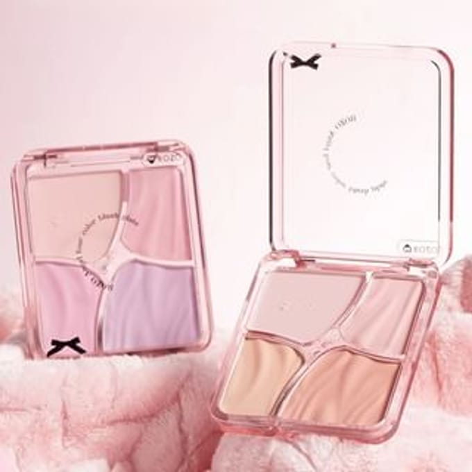 ROZO - Angel Quad Blush Palette - 2 Types Pink - 7.6g
