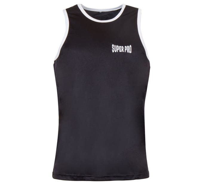 Super Pro Combat Gear Club Bokssinglet Zwart/Wit Extra Large
