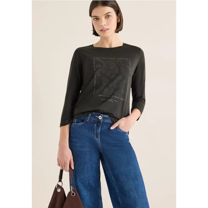 Shirt met edelstenen