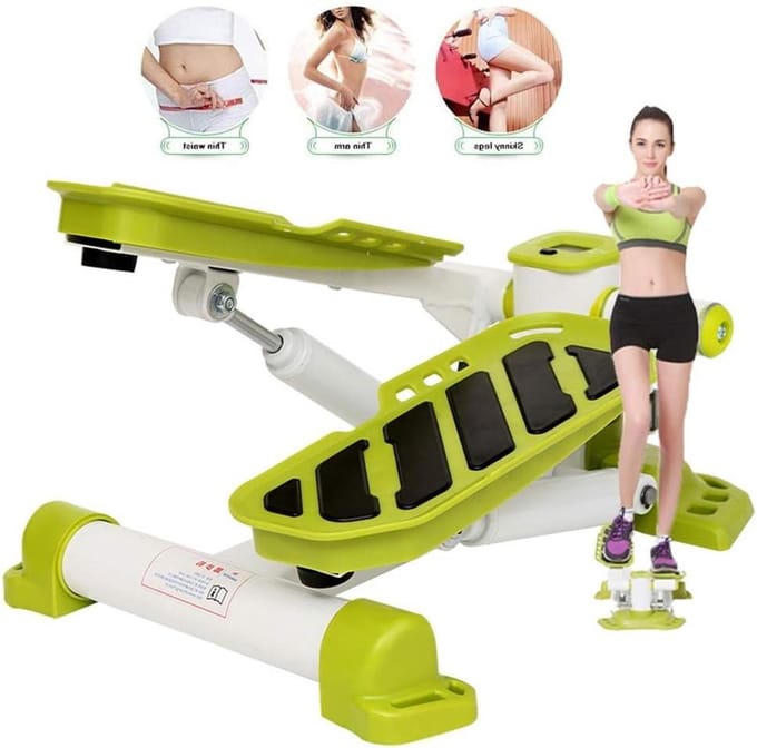 Mini Stepper - Hometrainer Stepper - Thuis Trainen - Multifunctioneel Display - 7.5 kg - Zwart