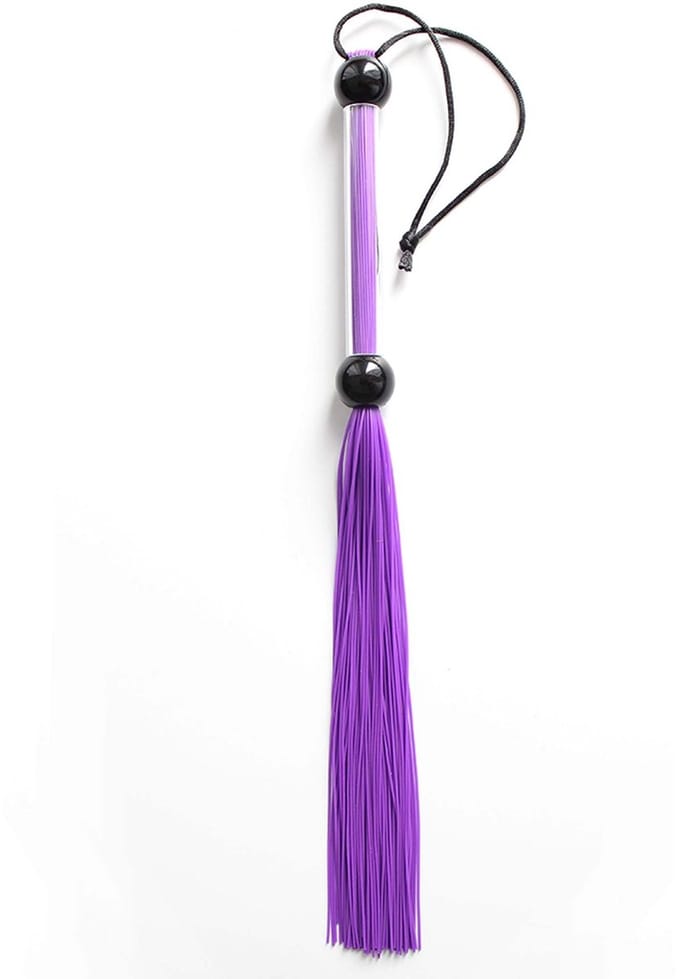 Smart Moves - Siliconen Flogger - 38 cm - Paars