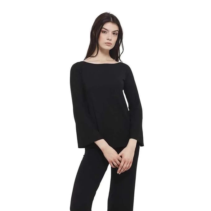Dames-T-shirt met lange mouwen Yogaessential