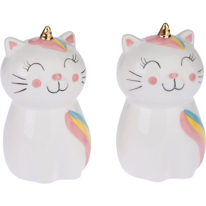 TIAKI peper- en zoutstel "Unicorn" set van 2 katten