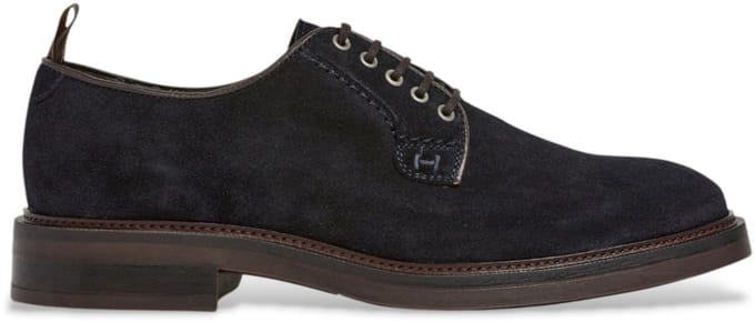 Hackett London Egmont Class marine leren schoenen