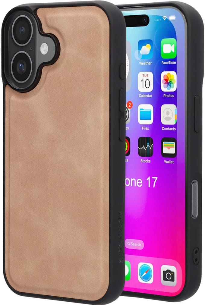 Mobiparts Classic Backcover geschikt voor Apple iPhone 17 Moonstone - Beige - MagSafe