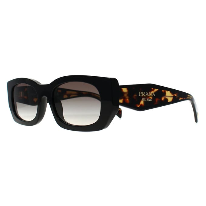 Prada PRB05S 3890A7 zwart & havana grijs gradiÃ«nt zonnebril