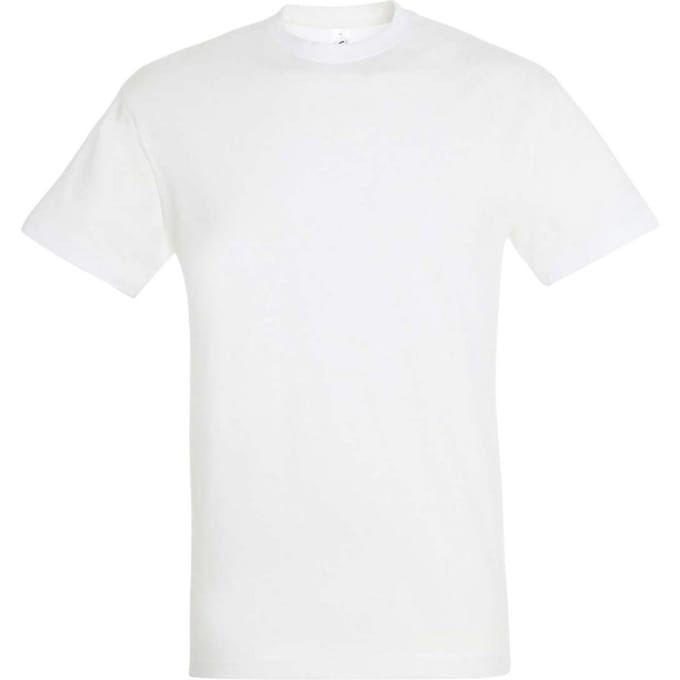 SOLS Heren Regent T-Shirt met korte mouwen (Absoluut Wit)