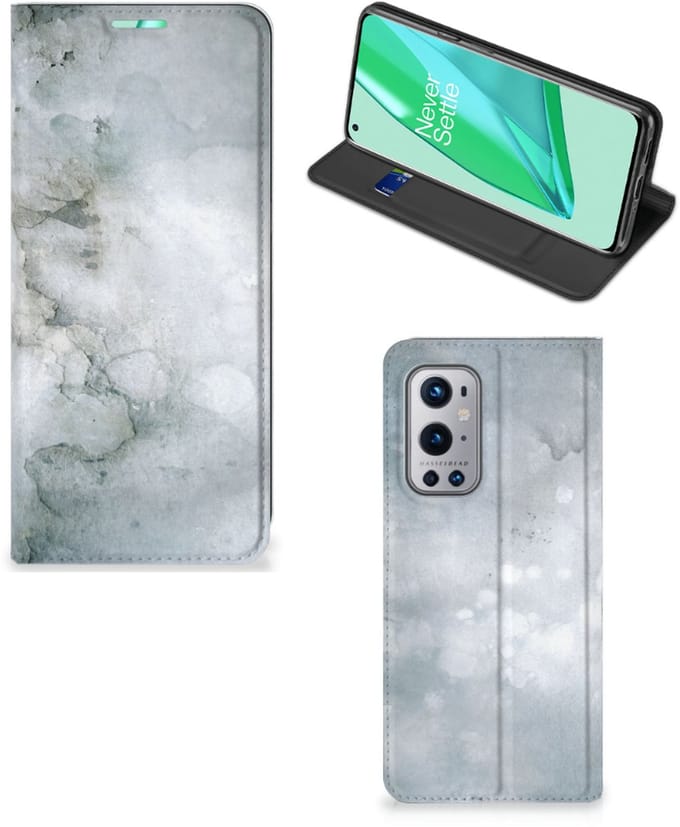 Bookcase OnePlus 9 Pro Painting Grey