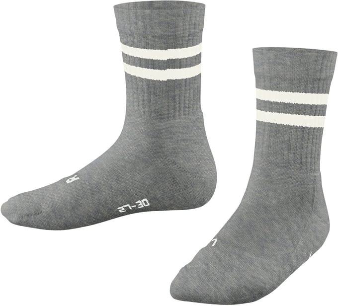 FALKE Dynamic SO gedessineerd katoen sokken kinderen grijs - maat 31-34