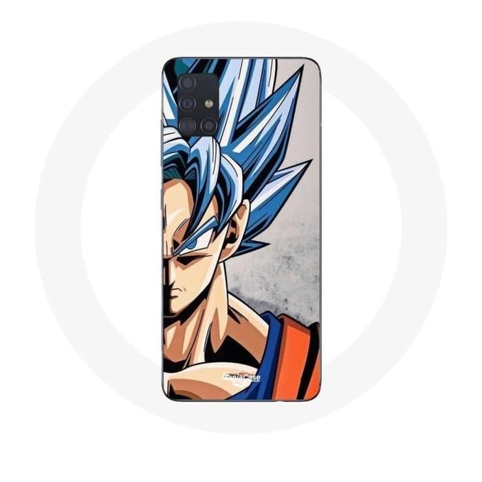 Coque pour Samsung Galaxy A71 Anime Dragon Ball Goku Cheveux bleu