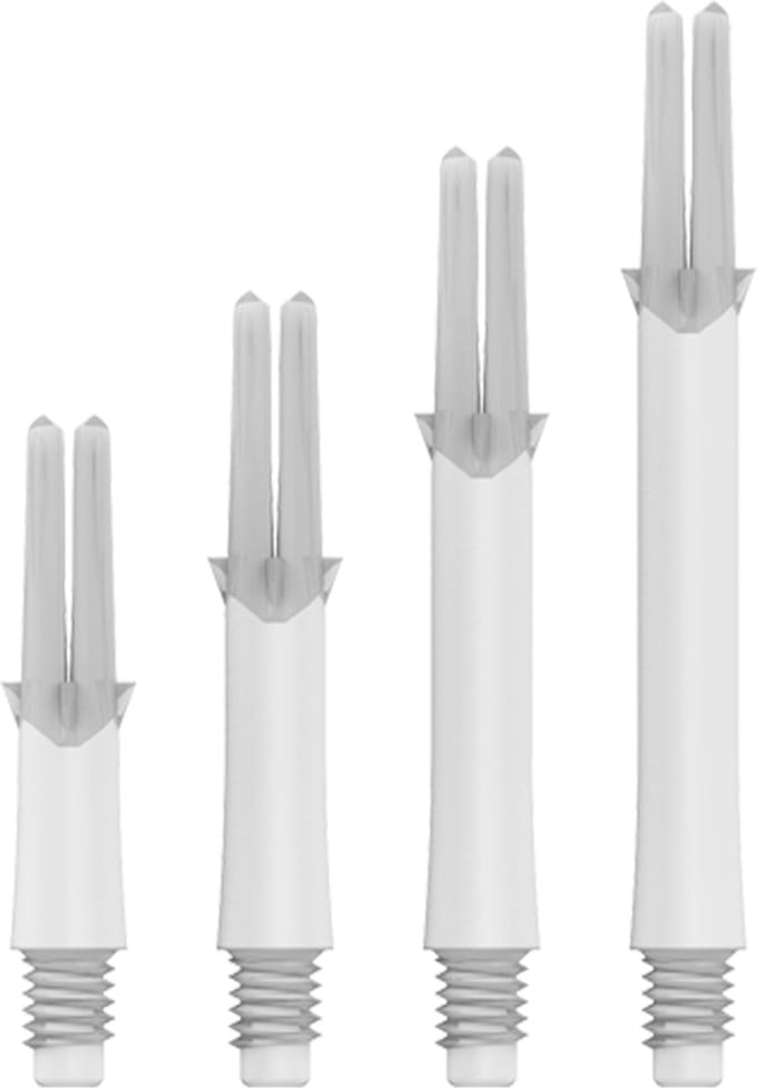 L-Style L-Shaft Locked Straight White - Dart Shafts