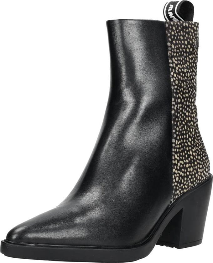 Maruti - Gisele Enkellaarsjes op hak Pixel - Black/Pixel Black - 36