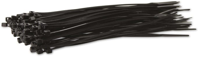 KSS Kabelbinderassortiment Polyamide 6.6, zwart, 142x2,5, UV-bestendig, 100 stuks