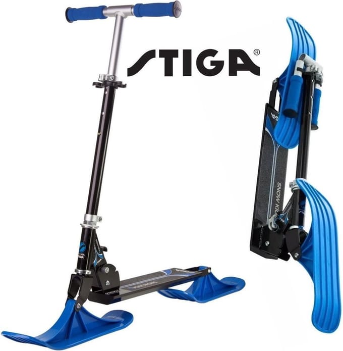 Sneeuwstep opvouwbaar Sneeuw Scooter kind Stiga Snow Kick Blauw