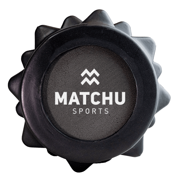 Matchu Sports - Foam roller Extra - Foamroller - Massage roller - bindweefselmassage - 33 cm - Extra diepe weefselmassage - Zwart