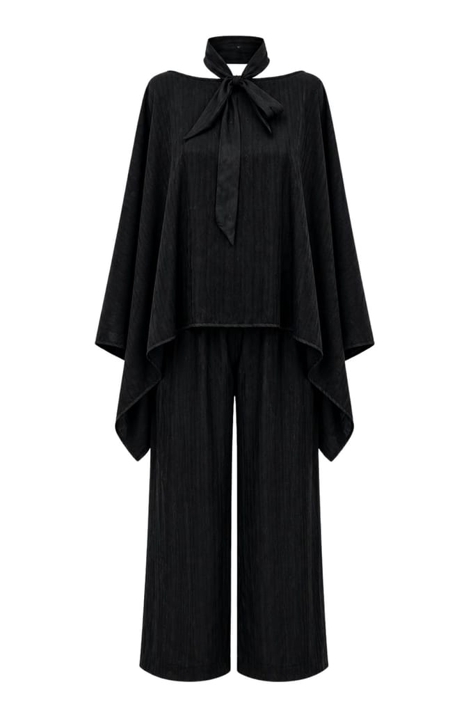Hoge Taille Coltrui Wijde Pijpen Brei Set