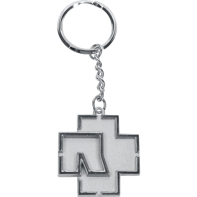 Rammstein Sleutelhanger - Rammstein Logo - voor Geen - zilverkleurig