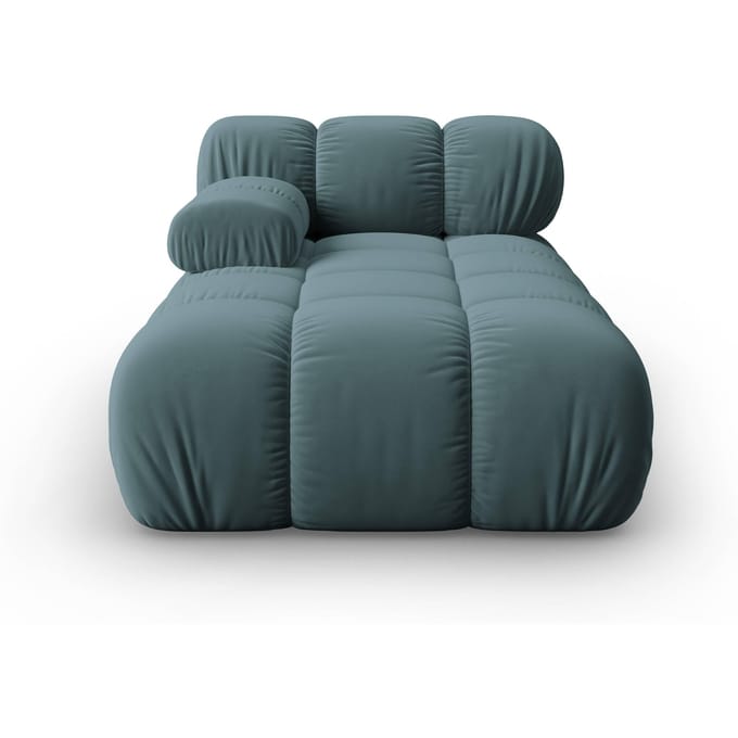 Modulair-chaise longue Tropea links velvet | Milo Casa