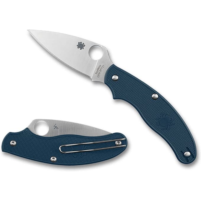 Spyderco uk penknife blue spy27 pe