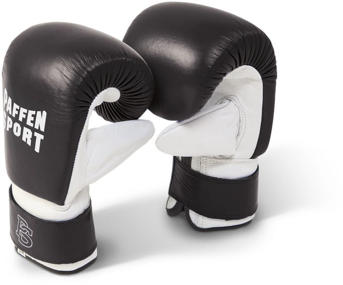 Paffen Sport bokshandschoen Pro | Leer zwart-wit L/XL