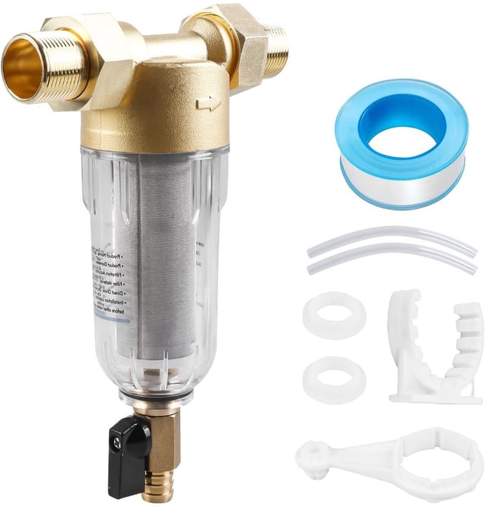 Dailygoods - Herbruikbaar Waterfilter met Sedimentfilter en Adapter voor Drinkwater