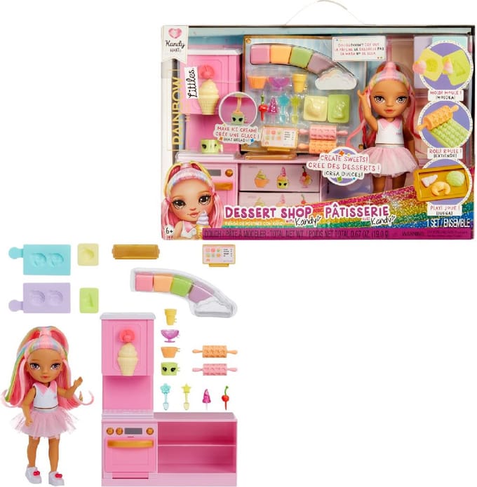 Rainbow High Littles Bakery/ Ice Cream Shop Speelpoppen