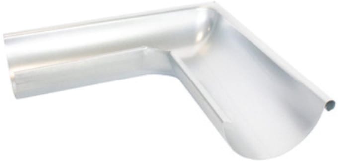 Bilka dakgoot buitenhoek - 125 mm - RAL 7024 mat