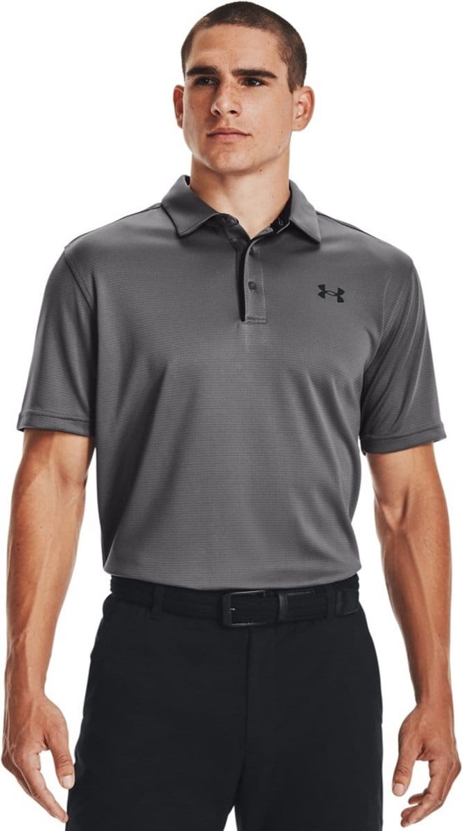 Under Armour Tech Polo Heren-Grijs,Zwart