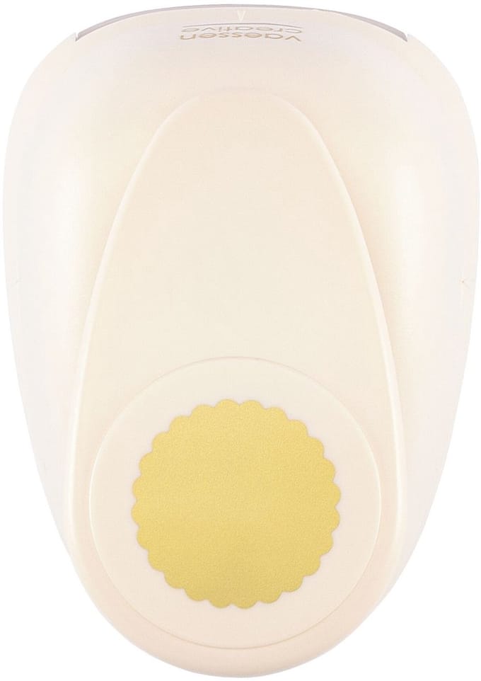 Vaessen Creative Pons - Figuurpons - Cirkel Geschulpt - Ø 6,3 cm