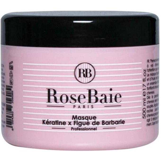 Masque - RoseBaie - 500 ml - Kératine - Huile de figue de Barbarie - Sans sulfates