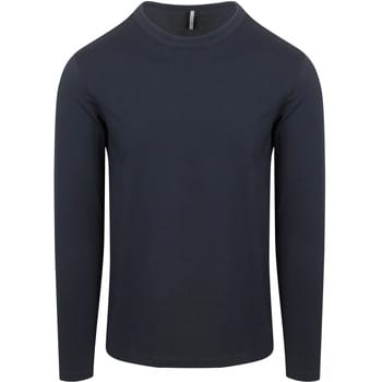 Profuomo Longsleeve T-Shirt Donkerblauw (navy) - Maat XXL - Heren - Casual T-shirts