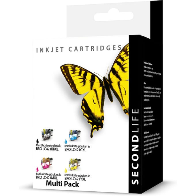 SecondLife - Multipack Brother LC 421 XL