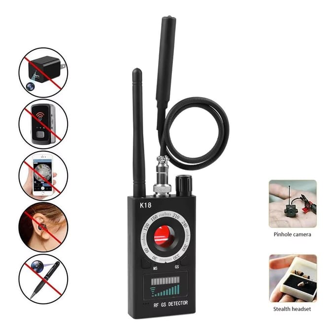 Draadloze Detector 1MHz 6.5GHz Multifunctionele Anti-spy Camera GSM Audio GPS Signaal Lens RF Tracker Detect US Plug