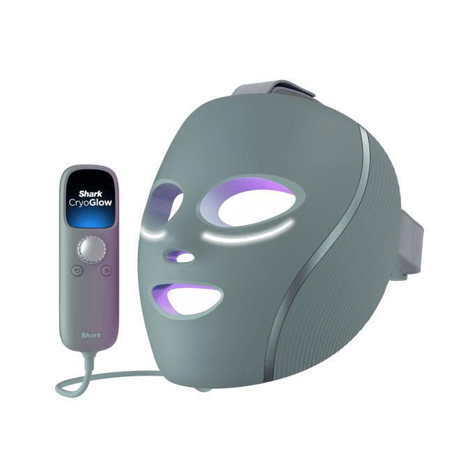 Shark CryoGlow LED-Masker met Under-Eye-Cooling in Donkergroen | FW312EUSG | van SharkNinja