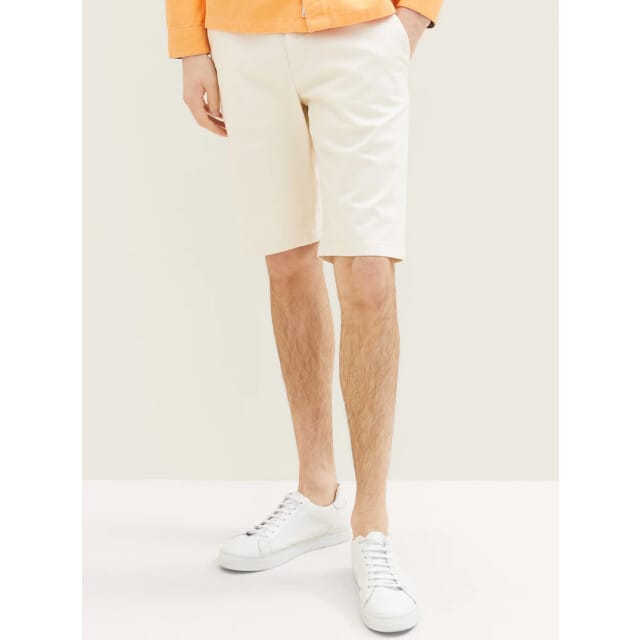 Tom Tailor - Chino Short - Heren - W38 - Kiezel - Katoen - 1035039