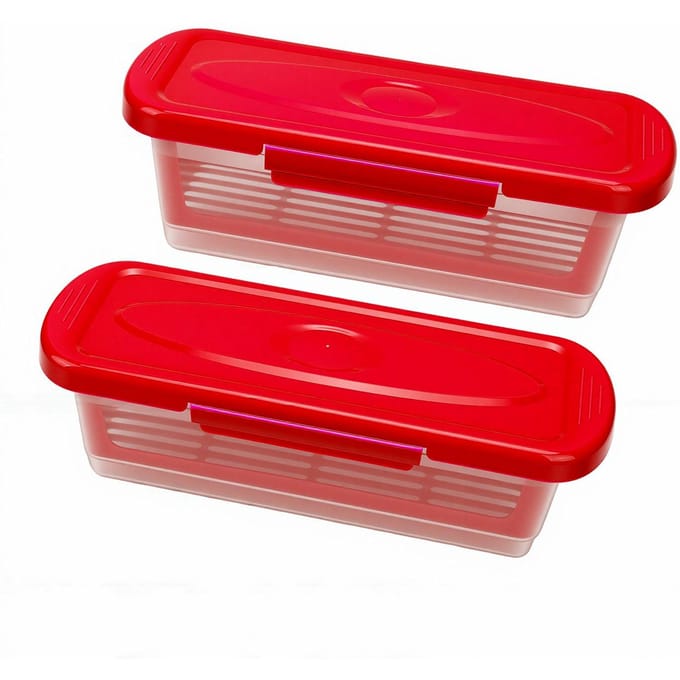 2 bols à pâte avec couvercles Shakers à pâte réutilisables en PP pour ailes de poulet, poisson, rondelles d'oignon rouge