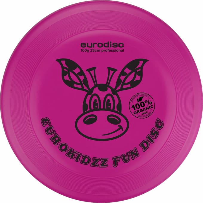 Kinderfrisbee Eurodisc Kidzz Giraffe 100 gr Pink ED0100PKGF Roze 23 cm