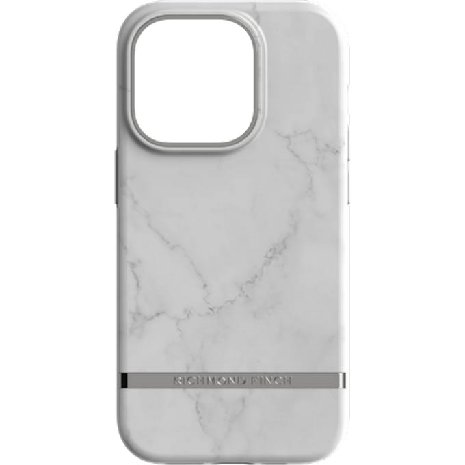 Richmond & Finch Wit Marmer iPhone 14 Pro Cover