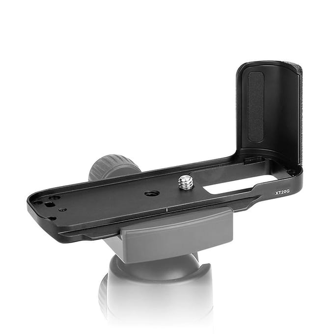 Support de caméra portable en métal anti-vibration Meike MK XT20G en forme de L pour Fuji X-T1020 gray