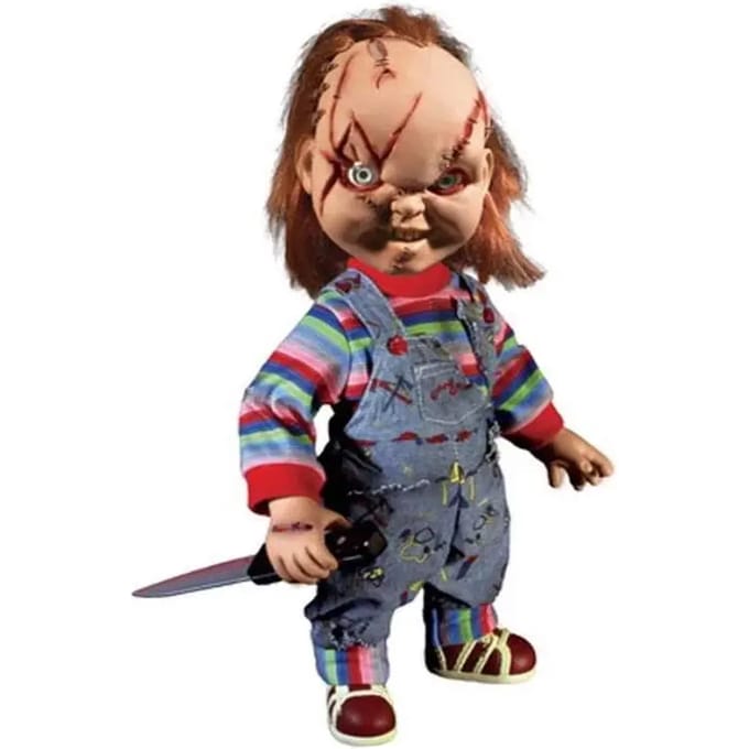 Bride of Chucky: Mega Scale Talking Scarred Chucky 38CM MERCHANDISE