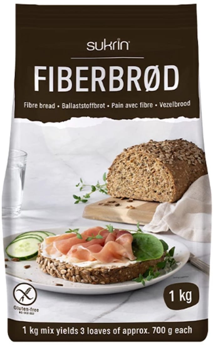 Sukrin | Broodmix | Fiberbrød | 1KG | 1000g
