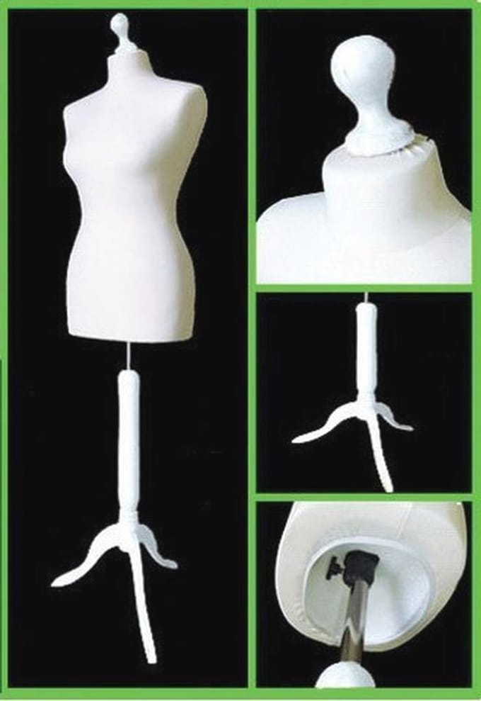 Dames Etalagepop Wit - Ideaal voor Modewinkels en Naai-projecten