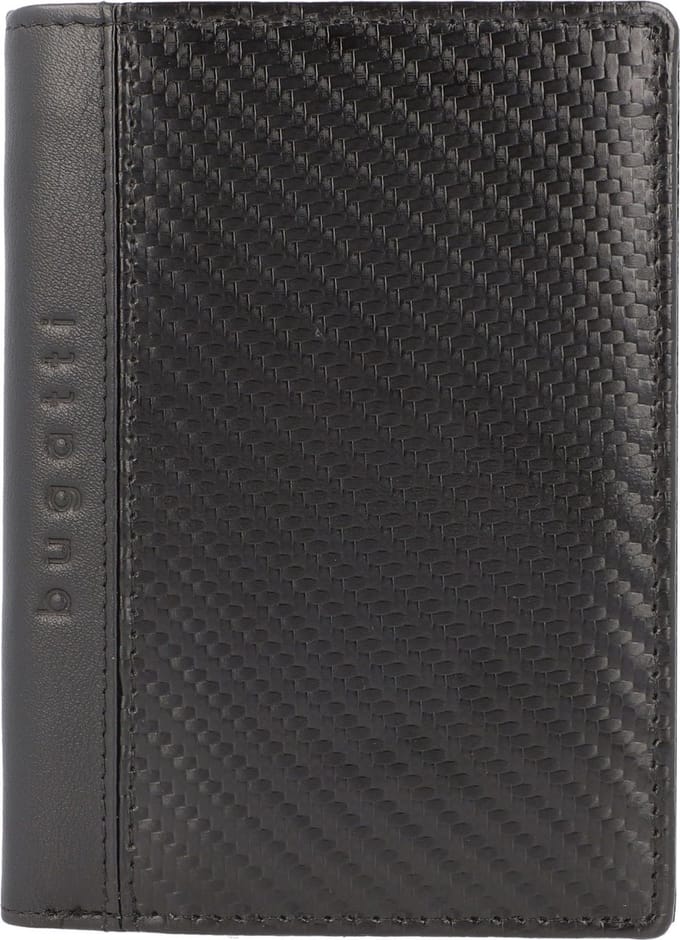 bugatti Leren Portemonnee Comet Portrait Wallet Black Zwart