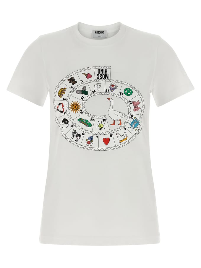 Moschino Witte Katoenen T-Shirt