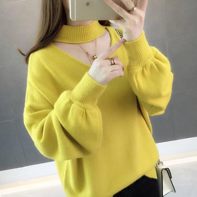 Dikke O-Hals Dames Trui Streetwear Gebreide Pullovers Top Herfst Winter Kersttrui Pull S blue