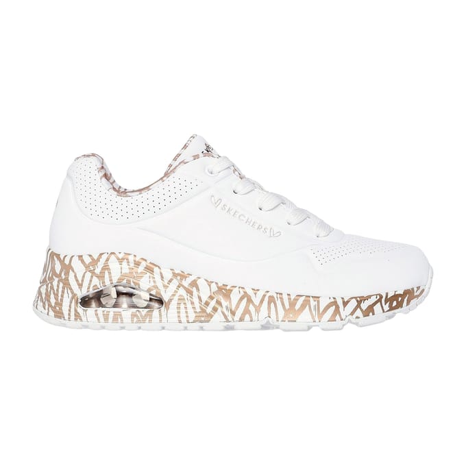 Skechers UNO - LOVING LOVE Dames Sneakers - Wit