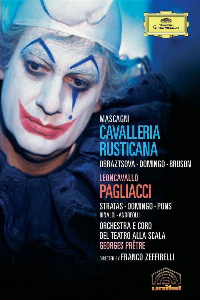 Elena Obraztsova, Teresa Stratas, Plácido Domingo - Mascagni: Cavalleria Rusticana | Leoncavallo: Pagliacci (DVD) (Complete)
