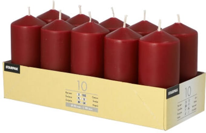 stompaars 40 mm op 90 mm per 10 verpakt bordeau