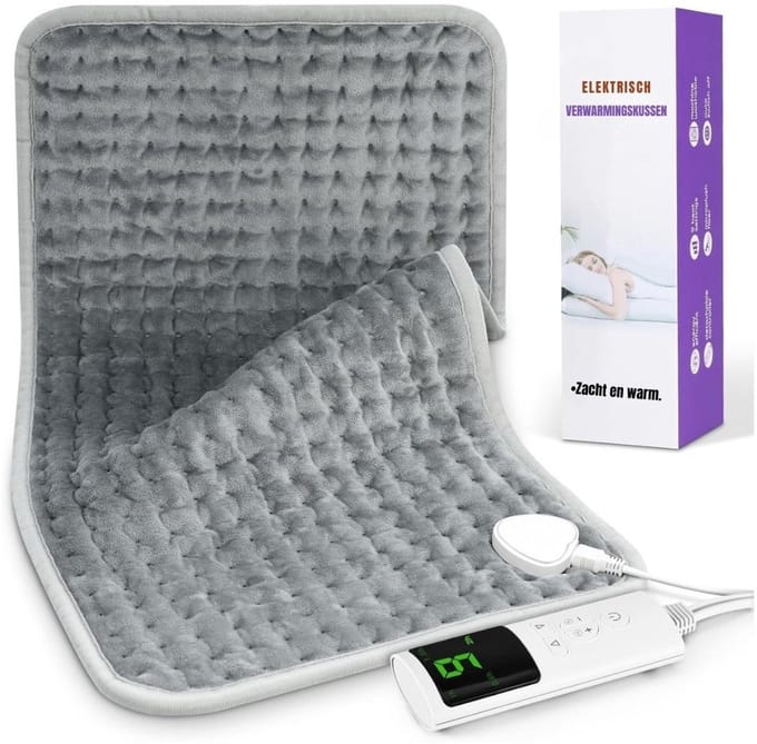 RWB® Warmtekussen Elektrisch - Warmtekussen - Warmtedeken - 9 Niveau's - 30 x 60 CM