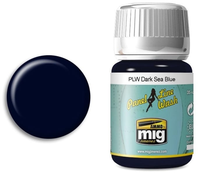 AMMO by Mig Jimenez Modelbouwdecoratie - MIG 1603 PLW Dark Sea Blue Effecten potje